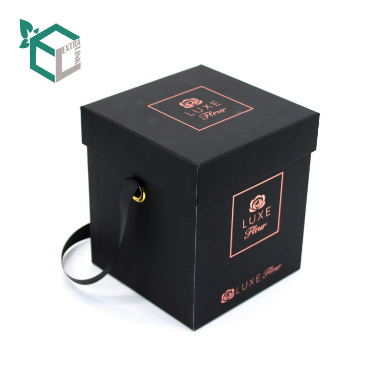 Hexagon Square Graduation Snapback Cap Hat Gift Packaging Paper Box With Handle