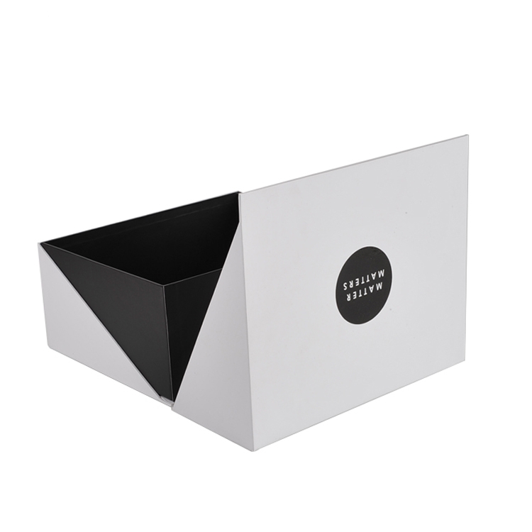 White Customized Gift Box Clothes Shoe Packaging Paper Hat Box