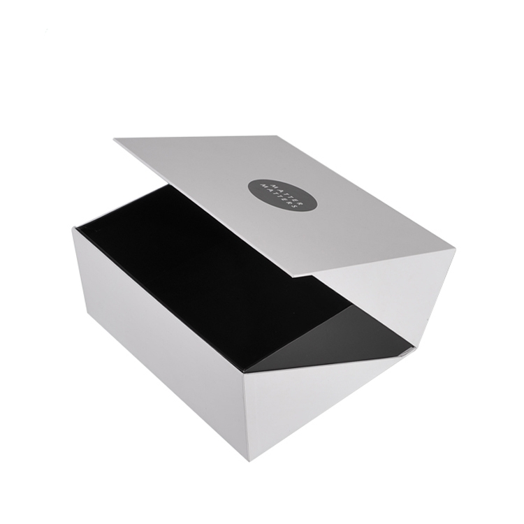 White Customized Gift Box Clothes Shoe Packaging Paper Hat Box
