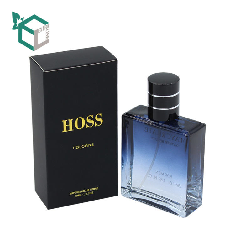 Custom High Quality Hot Stamping Black Box Perfume