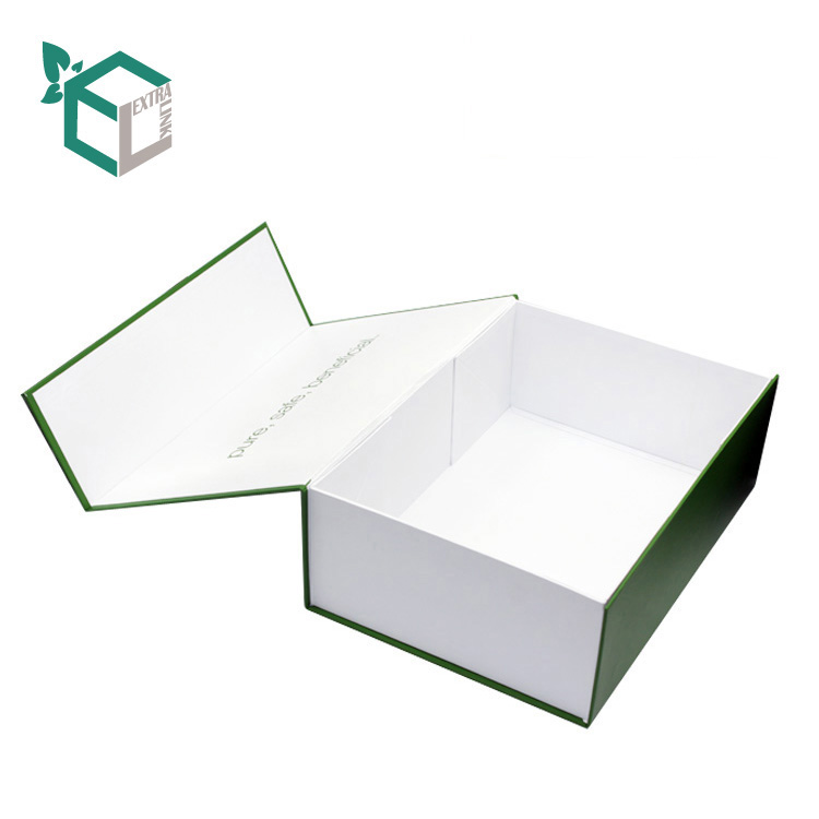 Custom Rigid Luxury Foldable Cosmetic Gift Boxes Magnetic Closure Lid