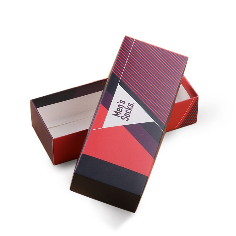 New Custom Printing Folding Paper Box For Socks Packaging