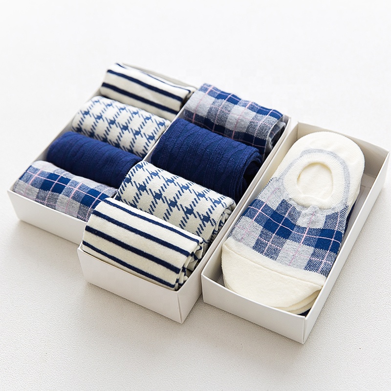 Rectangle Lid And Base Box Folding Sock Box Customized Printing