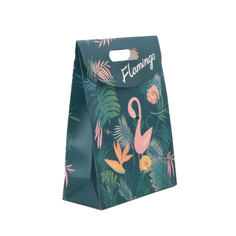Beautiful Unique Flamingo Shopping Bag Portable Folding Bag For Boutique