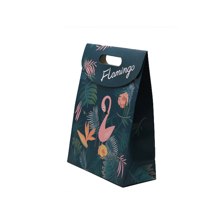 Beautiful Unique Flamingo Shopping Bag Portable Folding Bag For Boutique