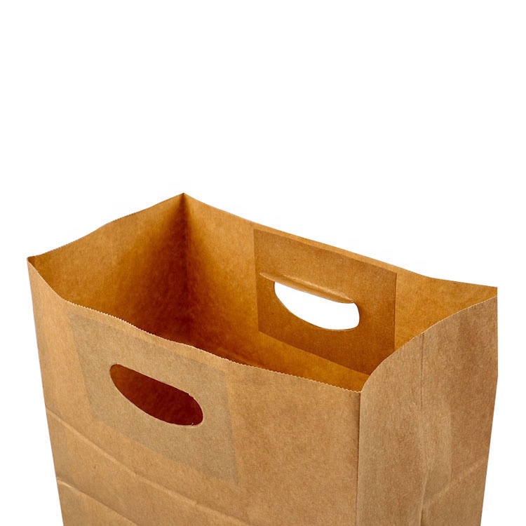 Cheap Food-Grade Kraft Paper Bag Bread Take Away Bag
