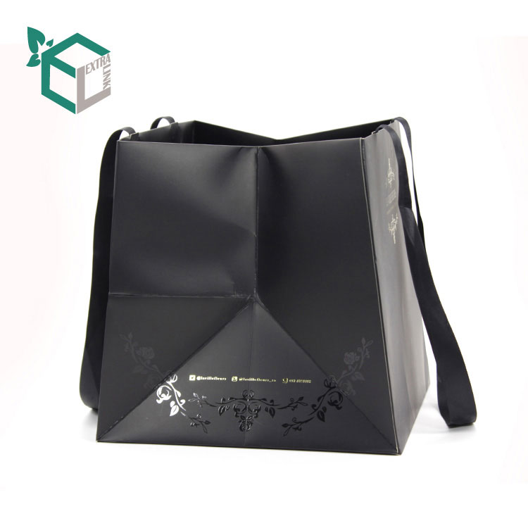 Custom Big Paper Bags With Handle Shopping Packaging Bags