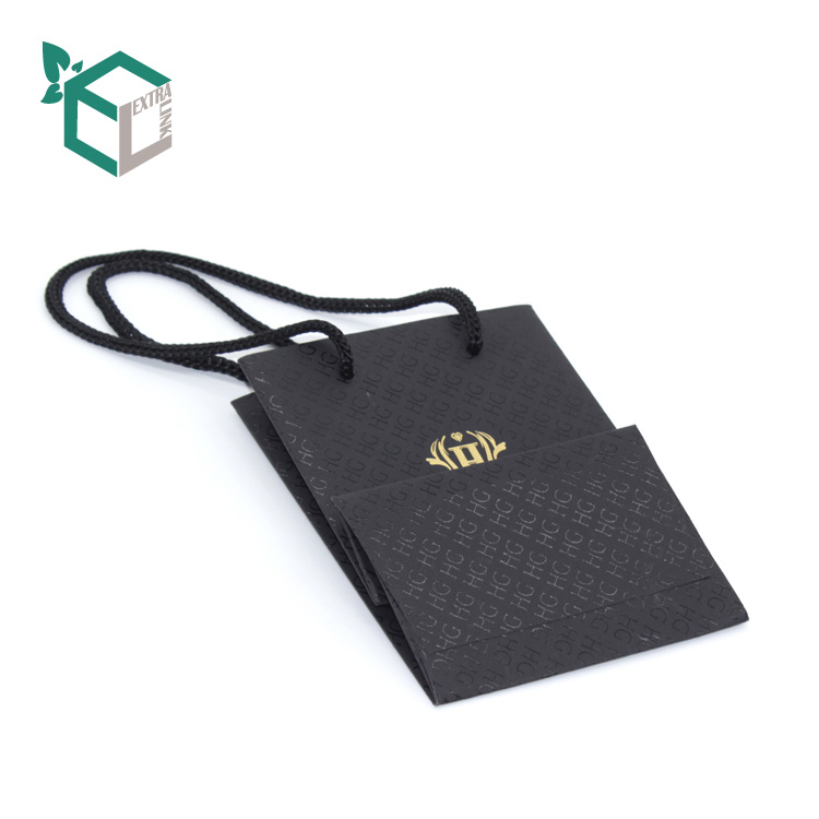 Fashion Jewelry Packaging Bag With Custom UV Finished Shopping Gift Bag