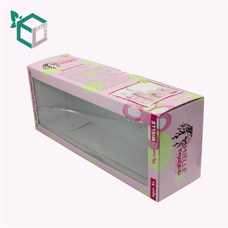 Custom Color Transparent Window Paper Printing Cosmetic Packaging Box