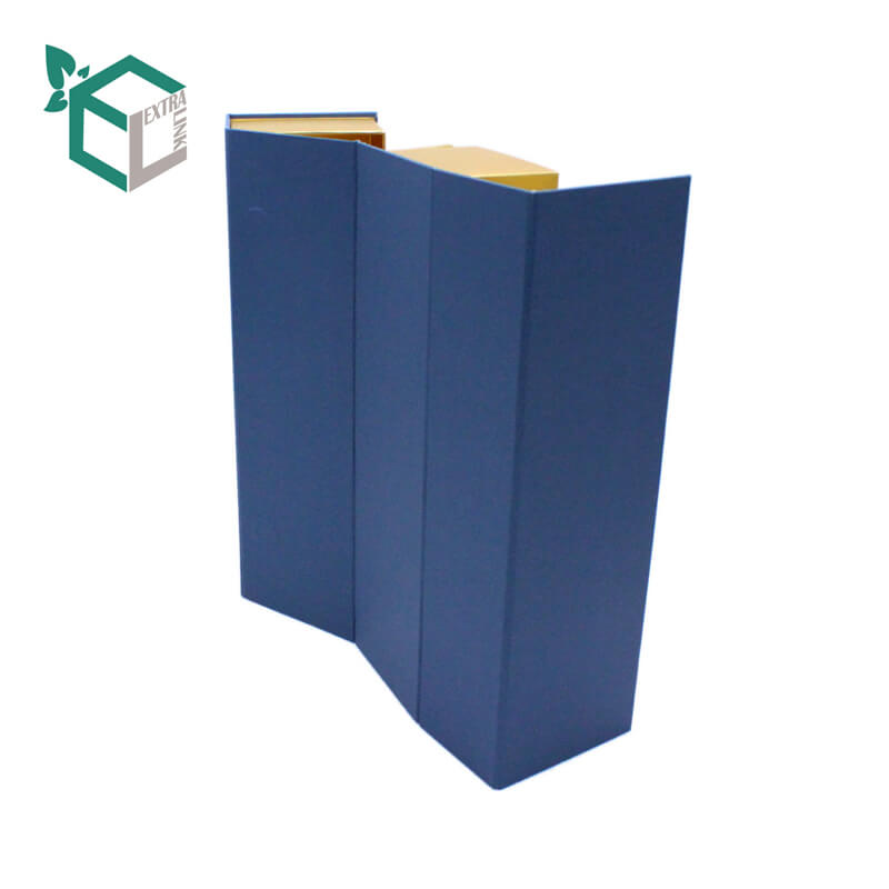 Custom Special Design Blue Cardboard Paper Gift Packaging Box