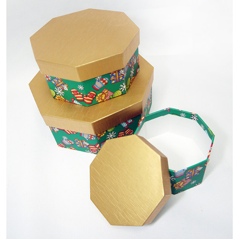 Handmade Custom Logo Polygon Shape Empty Cardboard Paper Packaging Box