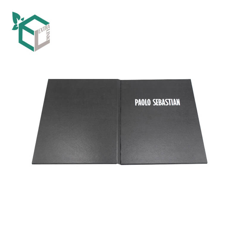 Custom Logo Magnet Black Cardboard Paper Foldable Box