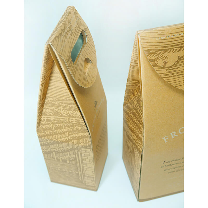 Custom Color Printing Paper Portable Storage Wine Packaging Gift Bag