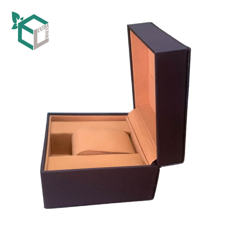 New Product Custom Foil Stamping Packaging Gift Wrap Boxes Pu Leather Watch Box