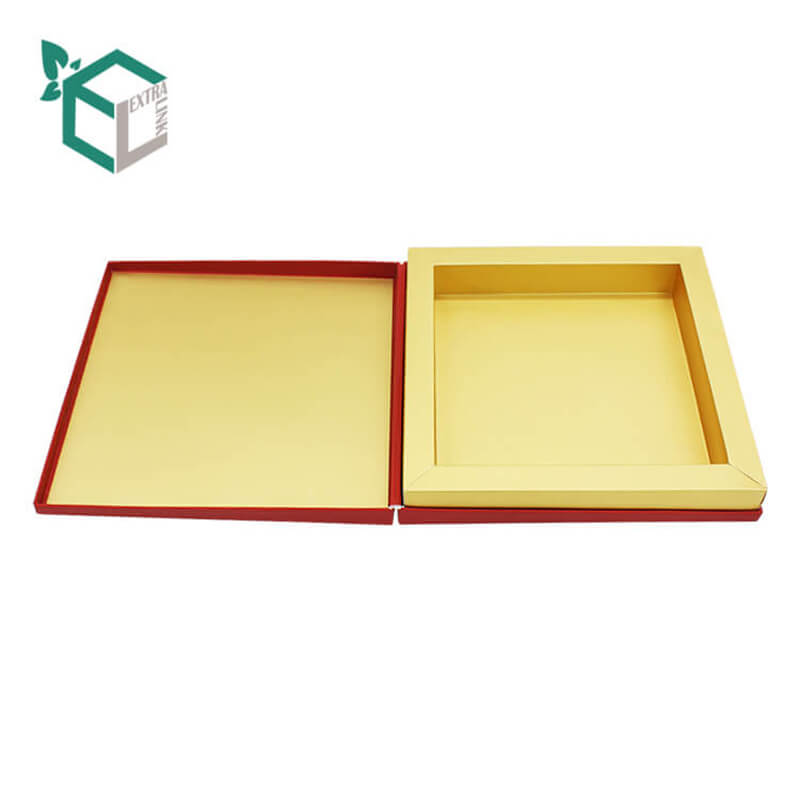 China Factory Custom Logo With Lid Large Red Paper Storage Clothing Box