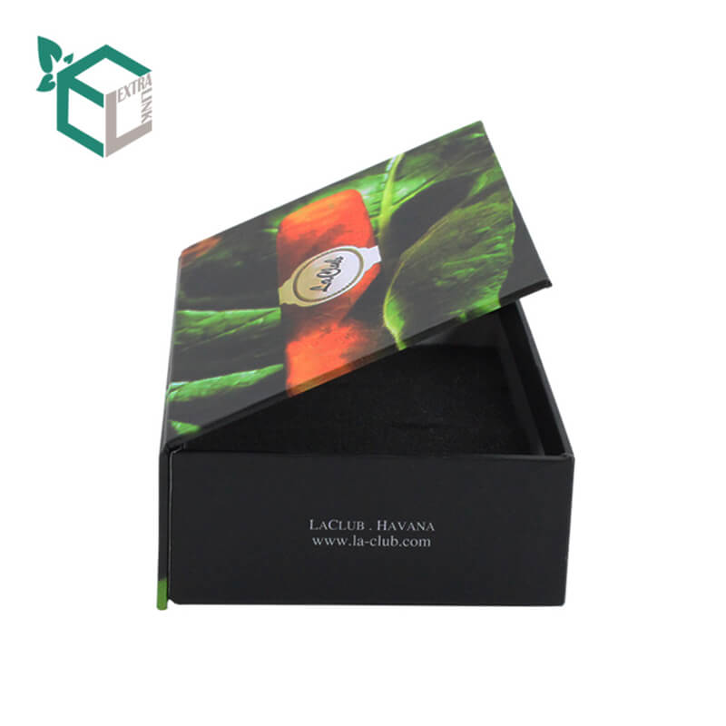 Luxury Black Paper With Sponge Insert Empty Magnetic Custom Book Shape Box