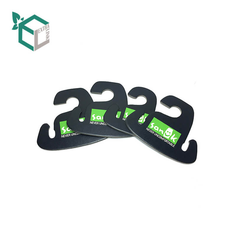 Recycled Biodegradable Eco-friendly Custom Printed Paper Pulp Shoes Hanger Cardboard Hooks Hanger For Flip Flops