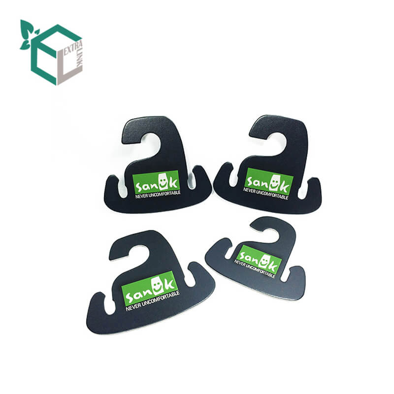 Recycled Biodegradable Eco-friendly Custom Printed Paper Pulp Shoes Hanger Cardboard Hooks Hanger For Flip Flops