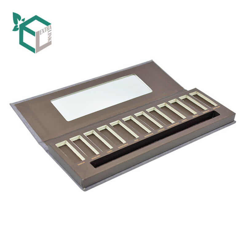 High Quality With Mirror Magnetic Paper box Eye shadow Palette Packaging