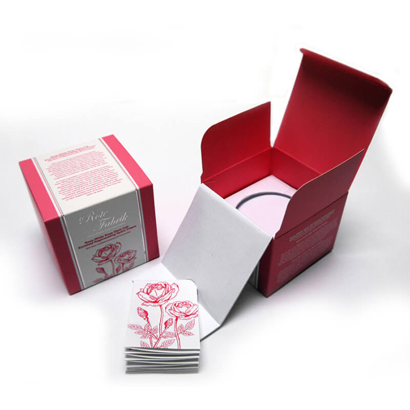 Luxury Custom Logo Skincare Facial Cream Packaging Folding Paper Gift Box