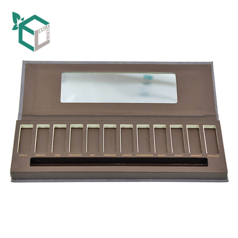 High Quality With Mirror Magnetic Paper box Eye shadow Palette Packaging
