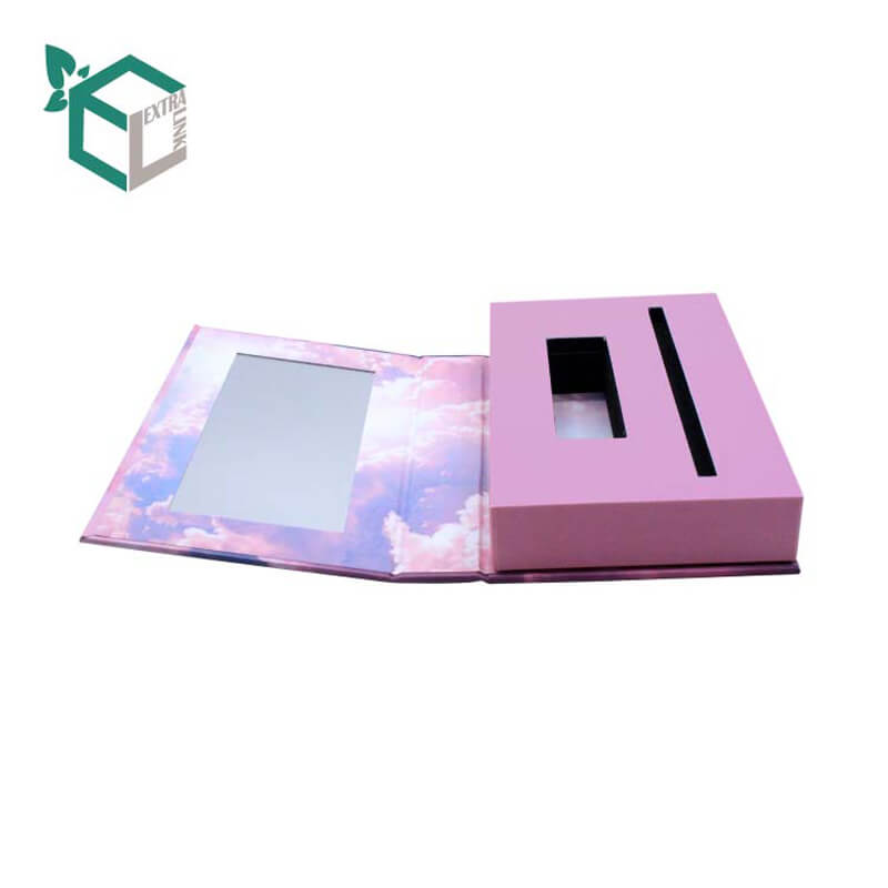 Wholesale Custom Unique Mirror With Magnetic Cosmetic Paper Packaging Box