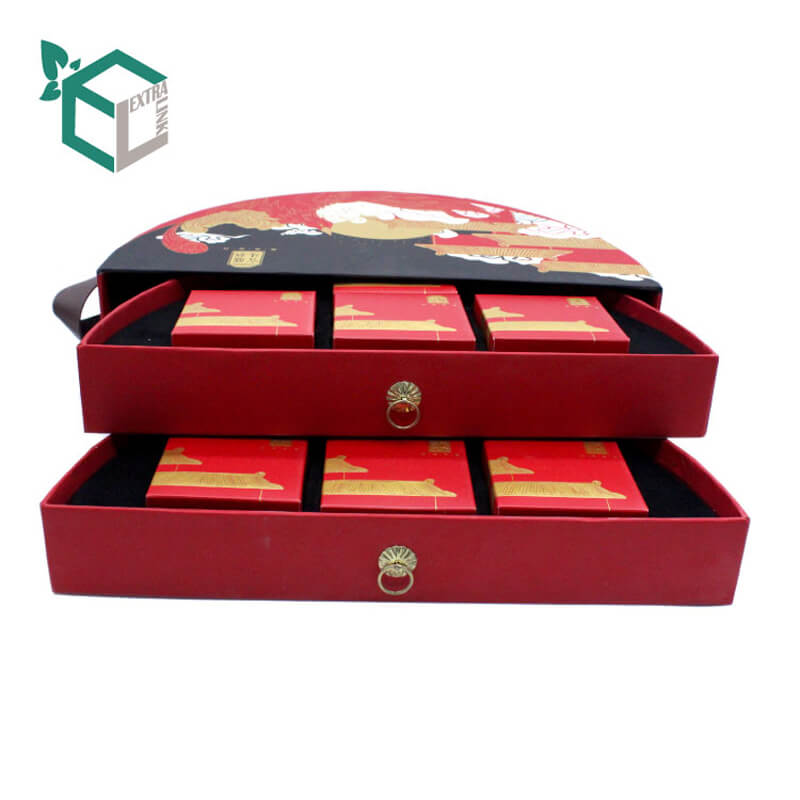 Custom Printing Cardboard Special Shape Red Paper Gift Packaging Box