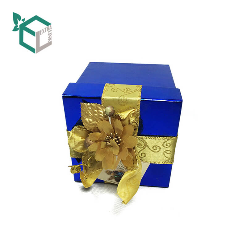 Christmas Present Packaging Box Custom Storage Wedding Birthday Favor Gift Ribbon Boxes With Lids