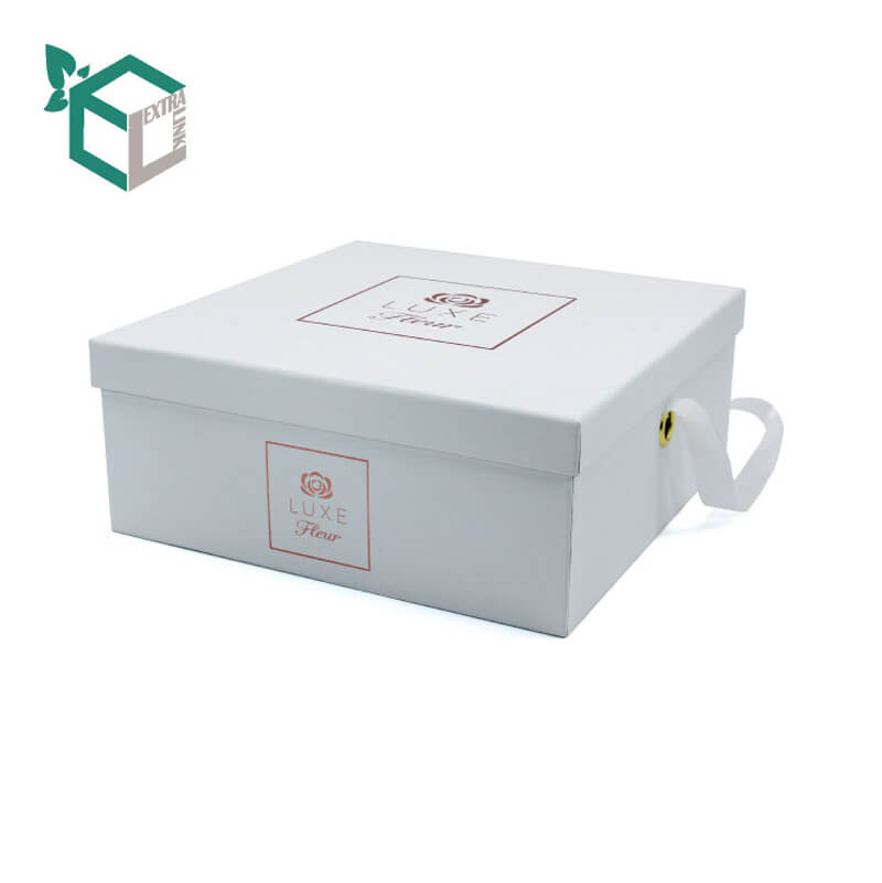 Custom Printed Hot Foil Logo Luxury Gift Boxes Packaging With Paper Lid