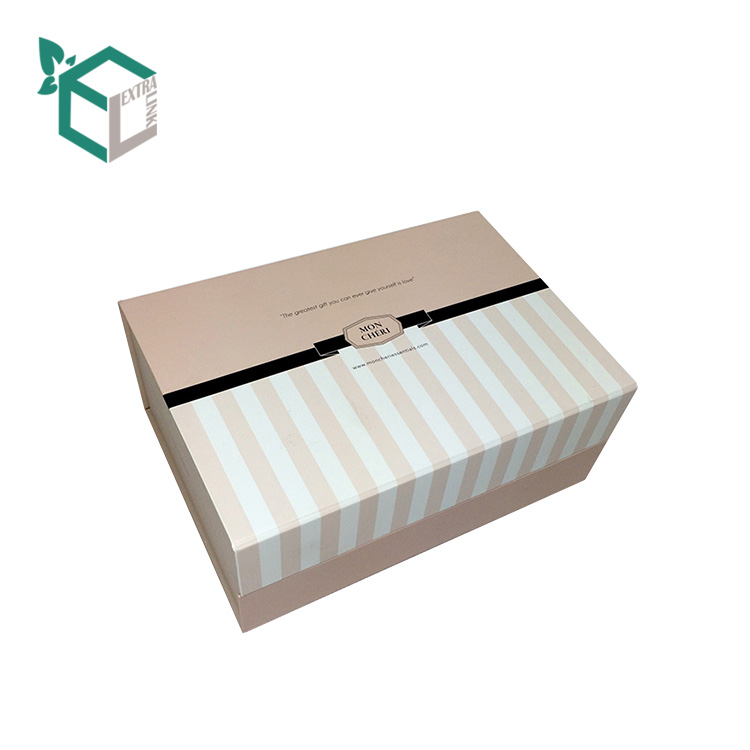 Hot Sale Custom Printing Pink Black Magnetic Closure Cosmetic Gift Set Packaging Boxes