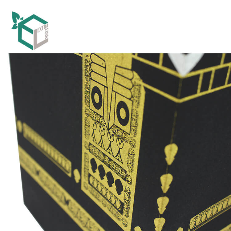Golden Black Luxury Muslim Paper Packaging Ramadan Gift Box