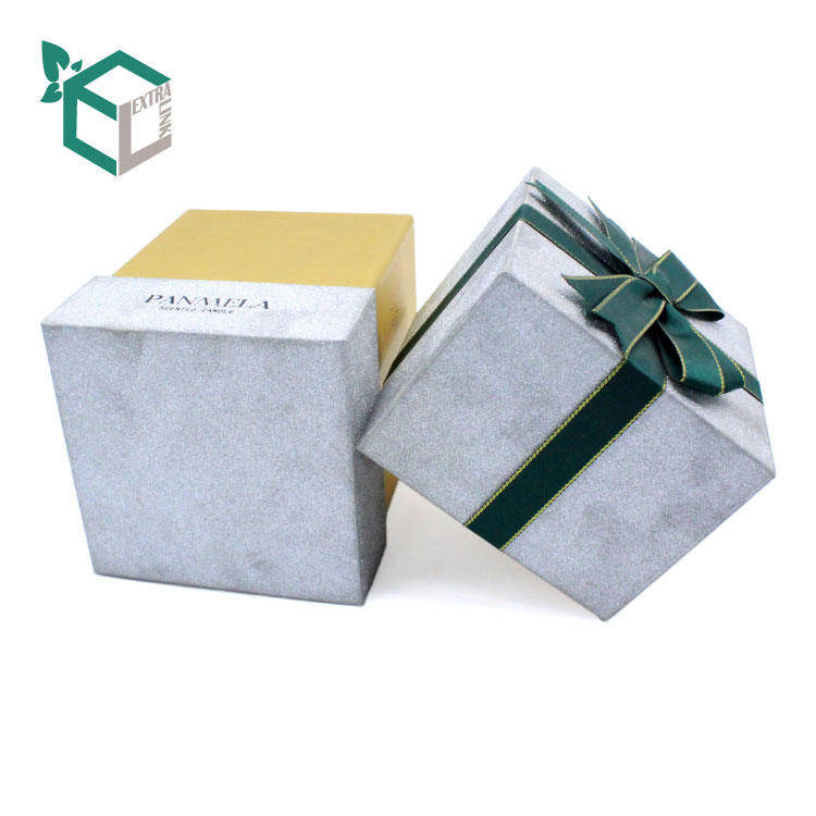 Wholesale Custom Square Shape Printing Packaging Gift Box With Ribbon