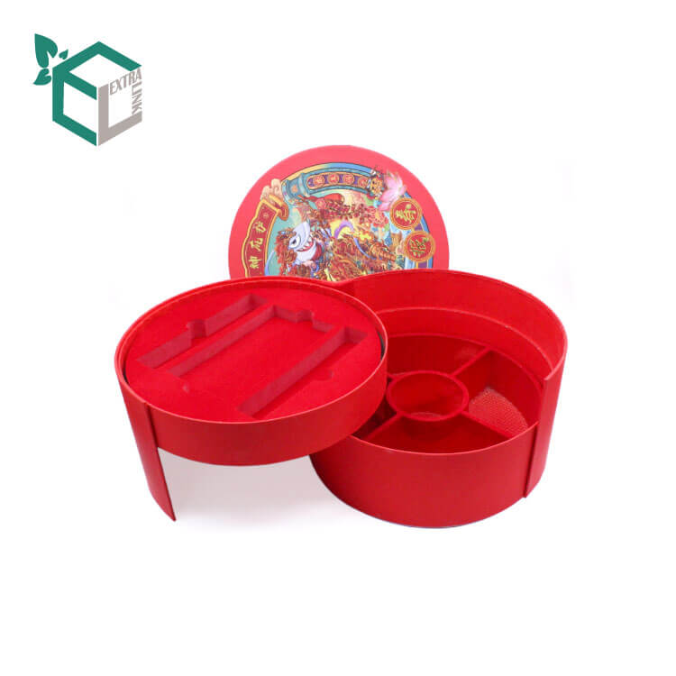 Unique Design Custom Red With EVA Insert Set Paper Packaging Gift Box