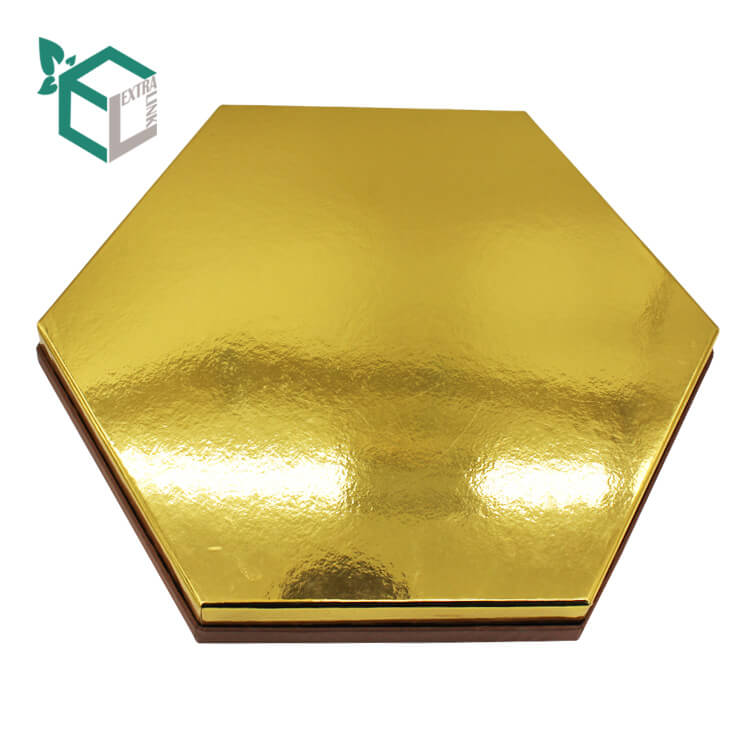 Factory Price Gold Metallic Paper Printing Cookie Packaging Gift Box