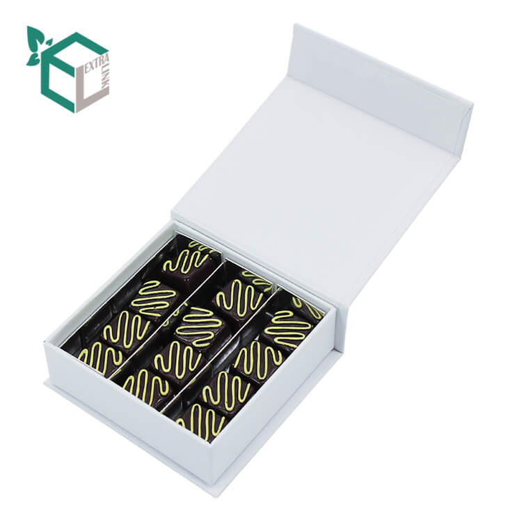 Custom Luxury Paper With Magnetic Dividers Chocolate Packaging Boxes