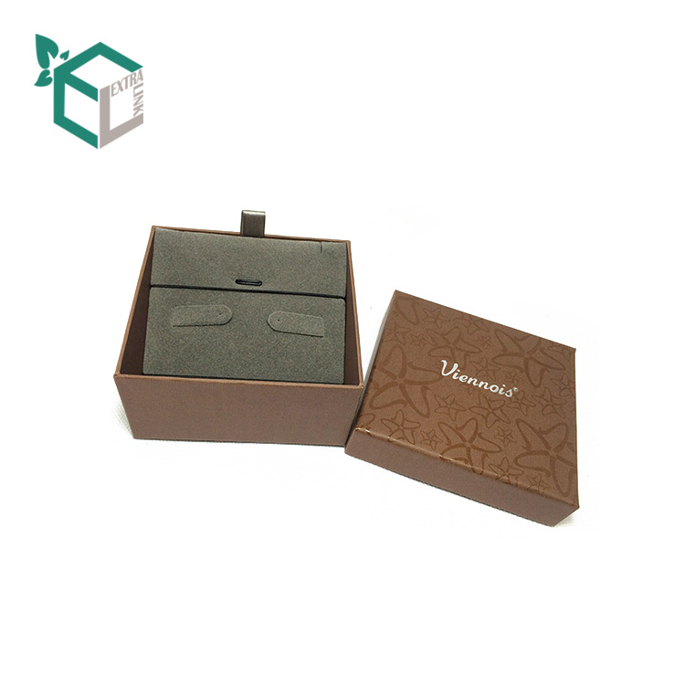 Wholesale Handmade Brown Square Cardboard Custom Paper Gift Packaging Jewelry Boxes With Logo