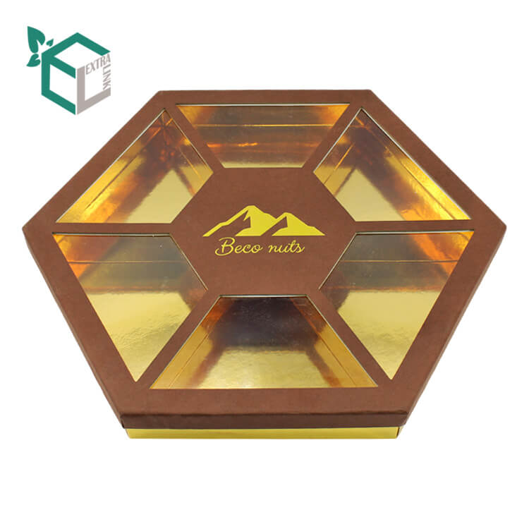 Factory Price Gold Metallic Paper Printing Cookie Packaging Gift Box