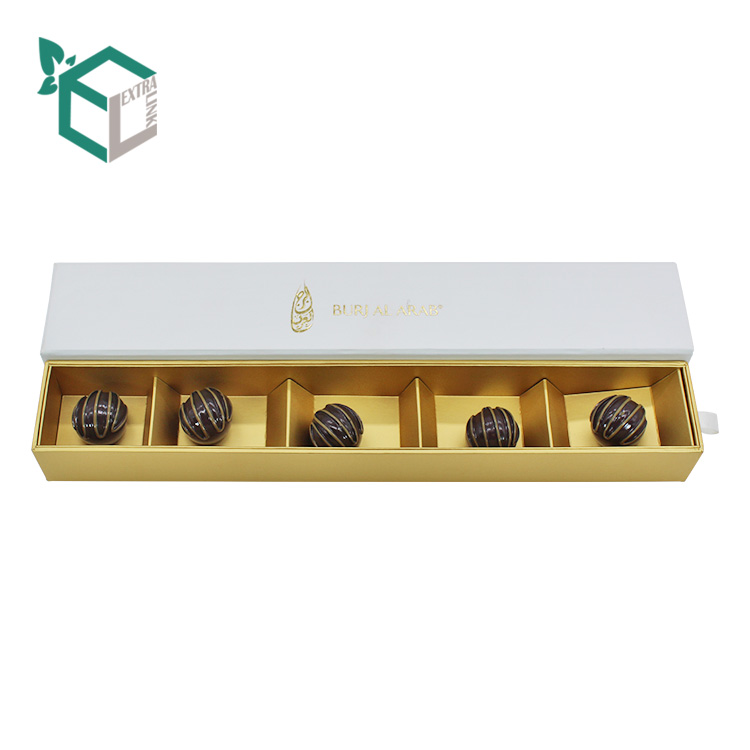 Manufacturer Custom Printed Paper Cardboard Candy White Drawer Sliding Boxes Chocolate Packaging