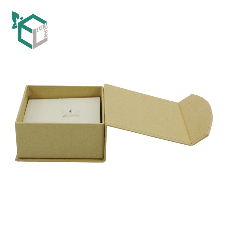 Wholesale Low MOQ Custom Logo Flap Boxes Jewelry Gift Paper Packaging Lovely Carton Ring Box