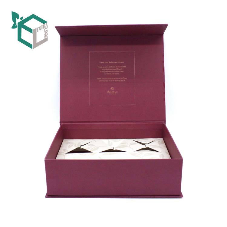 Custom With Magnetic Cardboard Paper Tea Packaging Gift Box