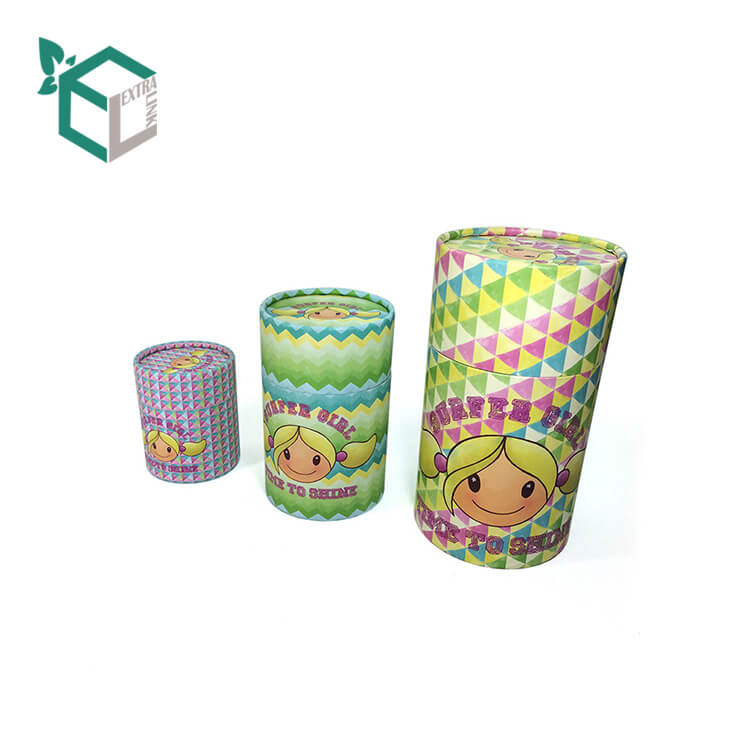 Custom Color Paper Tube Packaging Elegant Gift Round Paper Box With Lid
