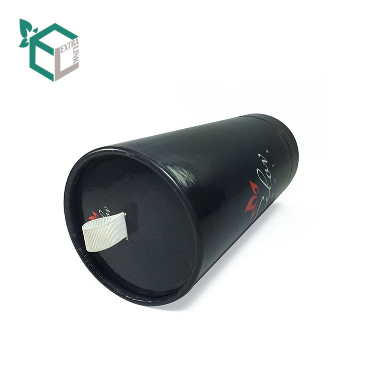 Custom Round Packing Empty Boxes Paper Tube Cylinder Box Packaging with Ribbon